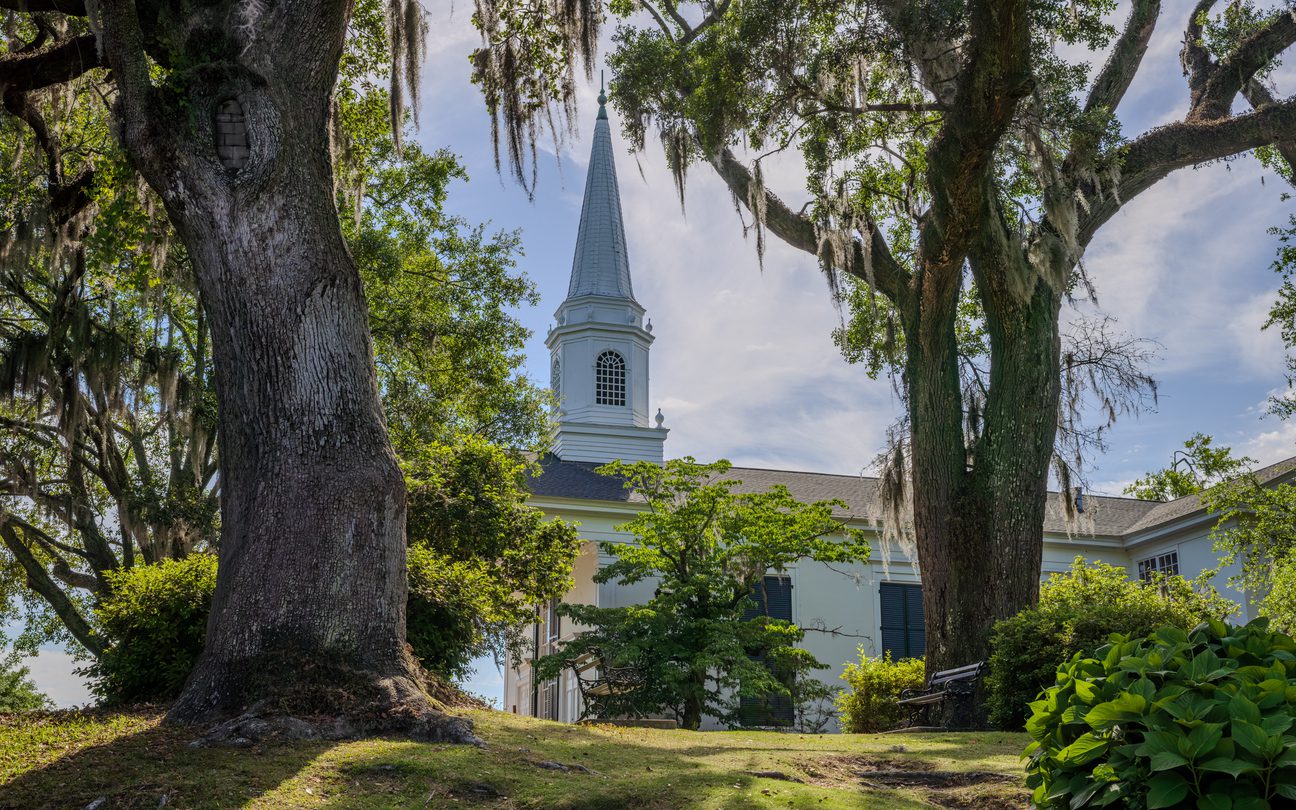 Downtown Conway, SC Church in the Fall